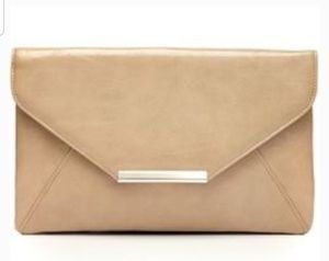 Nude Envelope Clutch Bag